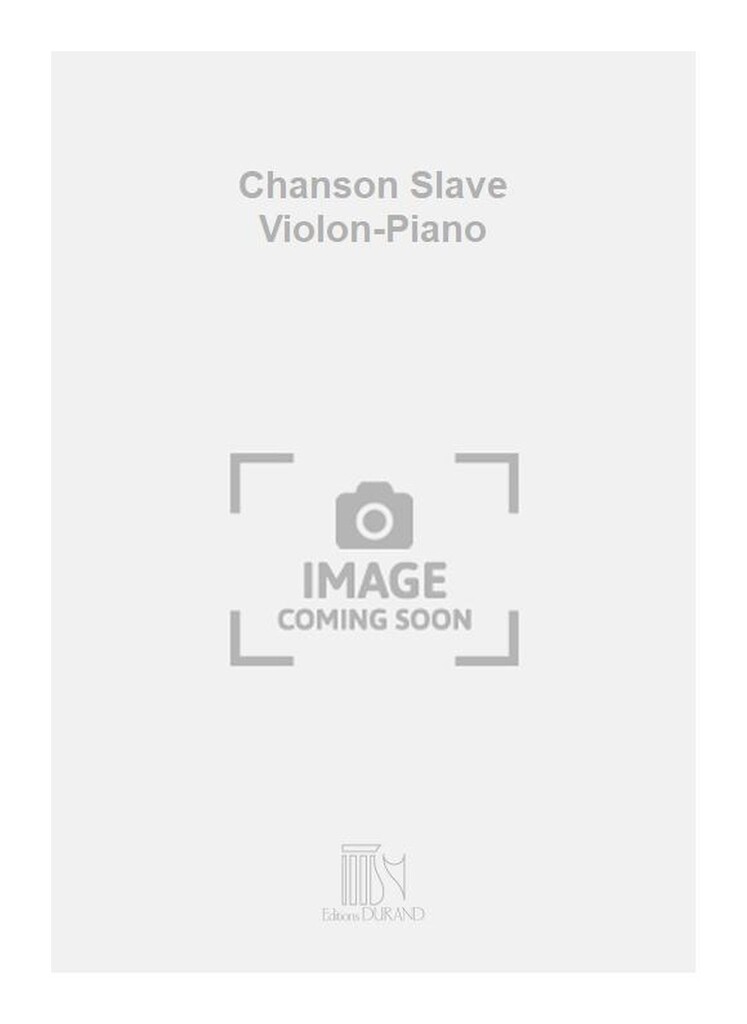 Chanson Slave Violon-Piano